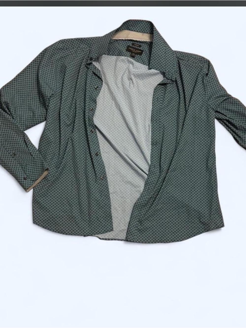 Pronto Uomo Green Patterned Lightweight Shirt